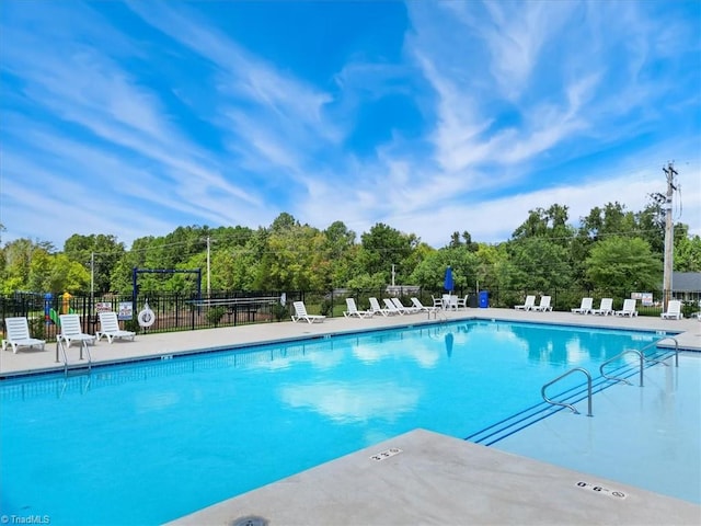 1087 Fairhaven Dr Lot 48, Mebane, NC 27302 - community pool featuring view of wooded area and a patio