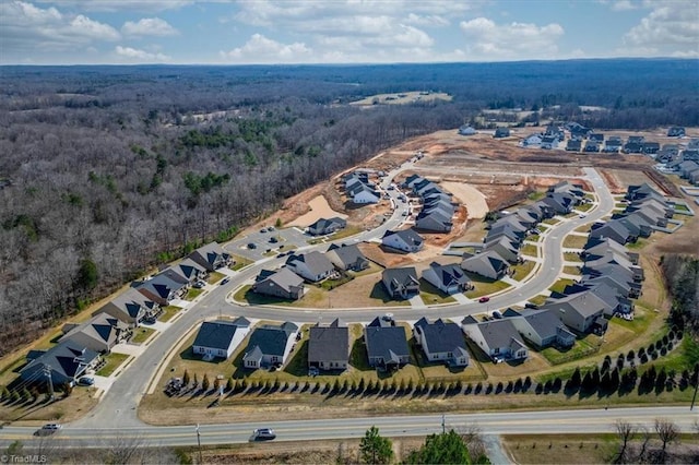 1087 Fairhaven Dr Lot 48, Mebane, NC 27302 - aerial overview of property's location featuring a heavily wooded area and nearby suburban area