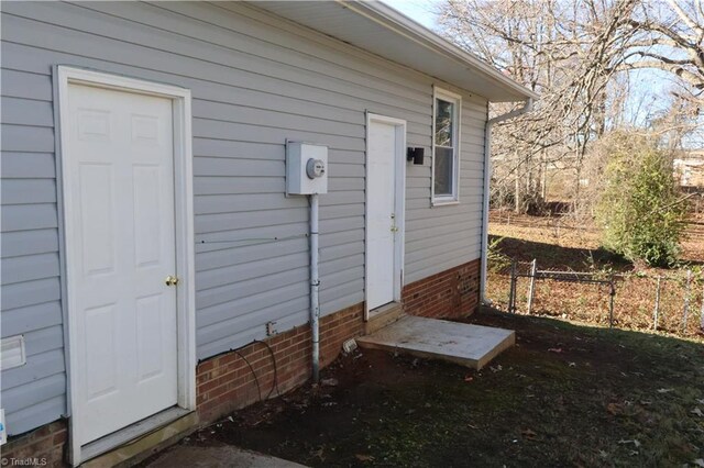 view of entrance to property