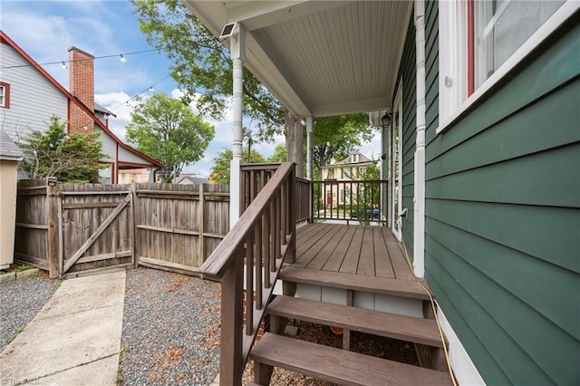 420 Mcadoo Ave, Greensboro, NC 27406 - deck with a gate