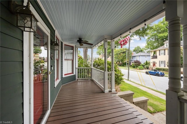 420 Mcadoo Ave, Greensboro, NC 27406 - porch featuring a ceiling fan