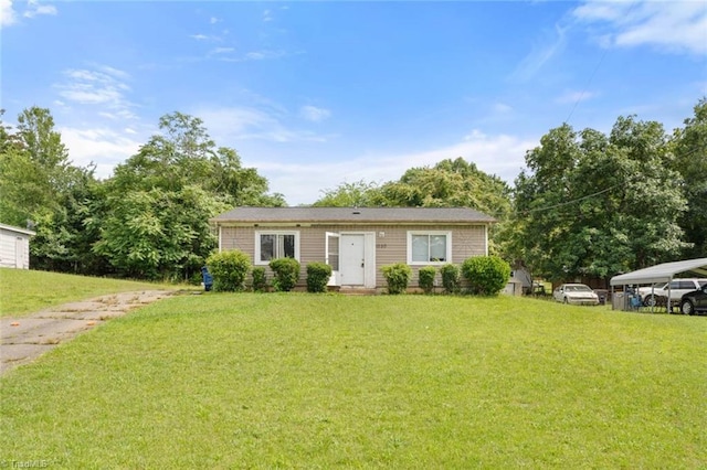 1020 Duchess Ct, Winston-Salem, NC 27107 - view of front of home featuring a front yard and a detached carport