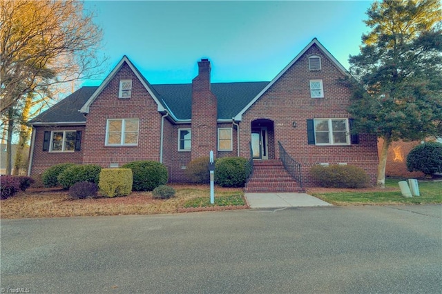 view of tudor home