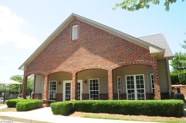 exterior space with central AC unit