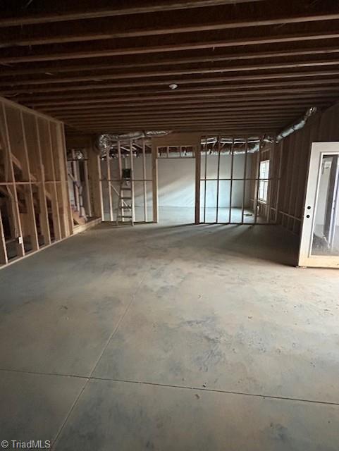 miscellaneous room with concrete floors