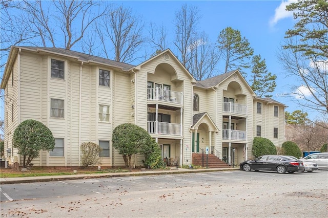 view of building exterior with central AC unit