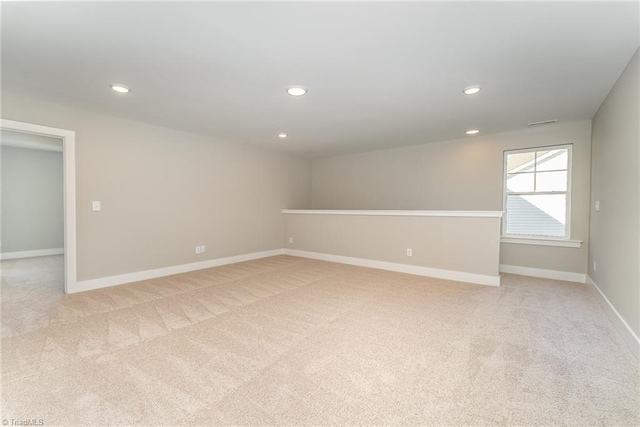 empty room with light carpet