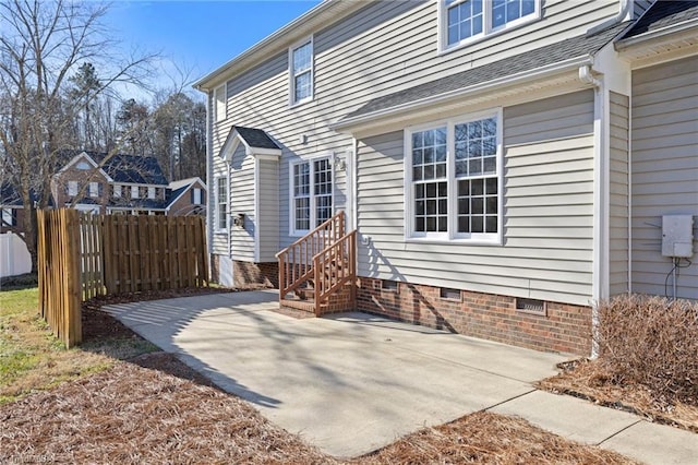 exterior space featuring a patio area