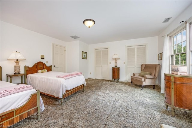 4630 Woodleaf Rd, Salisbury, NC 28147 - bedroom with multiple closets and carpet flooring