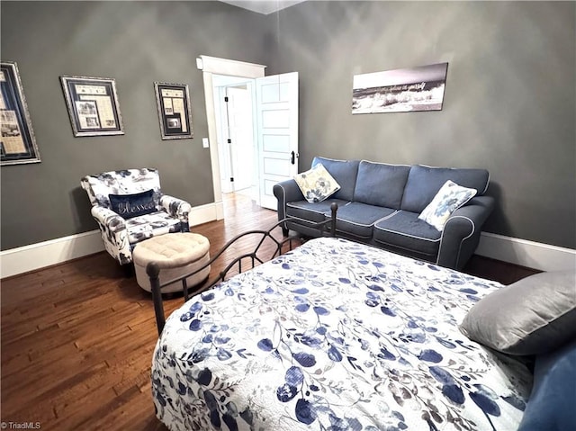311 Cherry St, Mount Airy, NC 27030 - bedroom featuring baseboards and wood finished floors