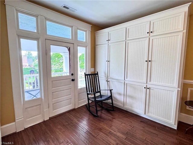 311 Cherry St, Mount Airy, NC 27030 - foyer entrance featuring dark wood-type flooring