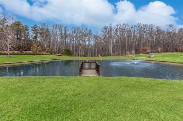 view of water feature