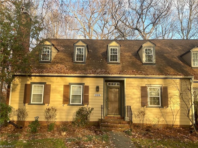 view of cape cod house