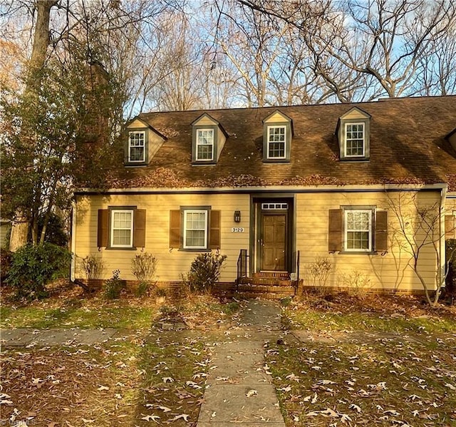 view of cape cod house