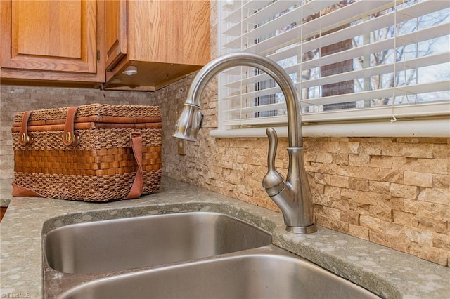 interior details featuring sink