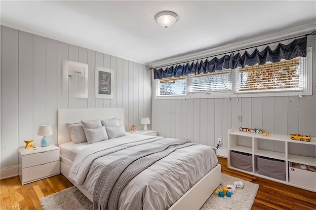 bedroom featuring hardwood / wood-style flooring