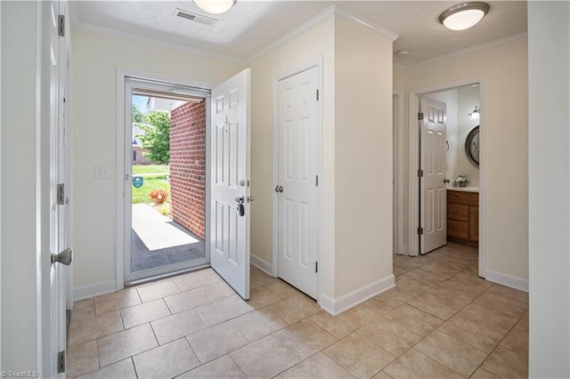 149 Royal View Dr Unit 1, Pinnacle, NC 27043 - entrance foyer featuring crown molding, baseboards, and light tile patterned flooring
