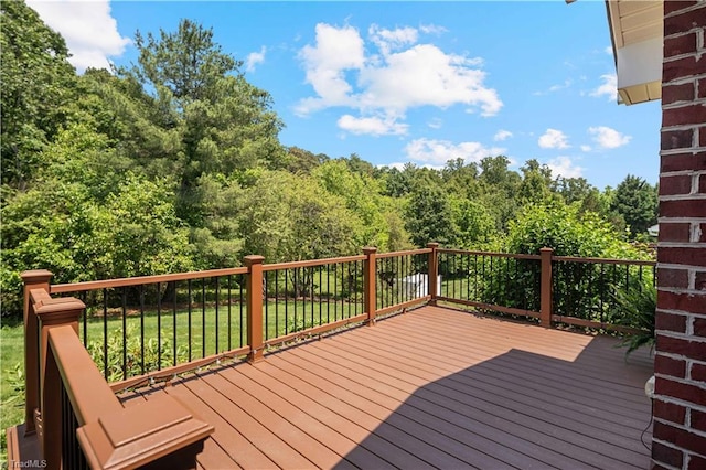 149 Royal View Dr Unit 1, Pinnacle, NC 27043 - wooden deck featuring a view of trees