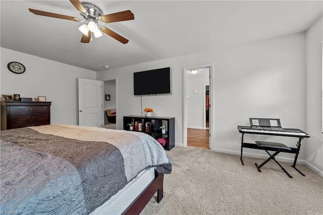 203 Cross Country Chase, Stokesdale, NC 27357 - carpeted bedroom featuring a ceiling fan and baseboards