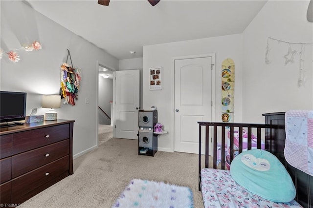 203 Cross Country Chase, Stokesdale, NC 27357 - carpeted bedroom featuring baseboards and a ceiling fan