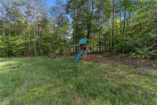 203 Cross Country Chase, Stokesdale, NC 27357 - view of yard with a playground