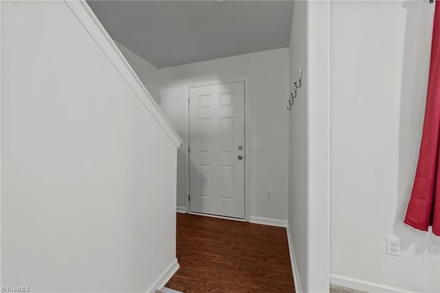 203 Cross Country Chase, Stokesdale, NC 27357 - hall featuring baseboards and dark wood-type flooring