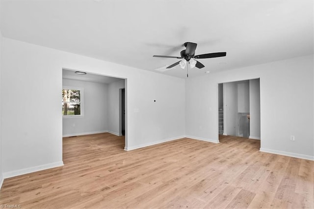 1710 Scarborough Rd, High Point, NC 27265 - unfurnished room with a ceiling fan and light wood-style floors