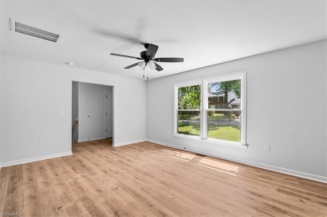1710 Scarborough Rd, High Point, NC 27265 - empty room featuring light wood-style flooring and ceiling fan