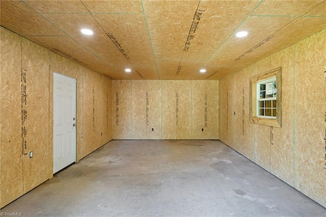 5403 Southmont Dr, Julian, NC 27283 - unfurnished room with concrete floors and recessed lighting
