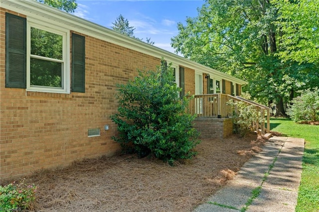 5403 Southmont Dr, Julian, NC 27283 - view of side of property featuring brick siding