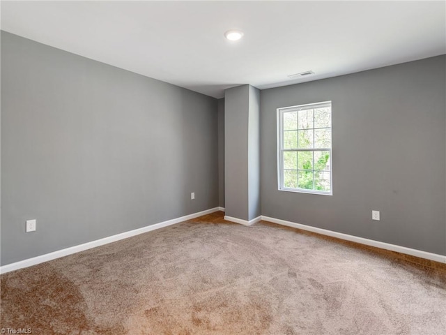 view of carpeted empty room