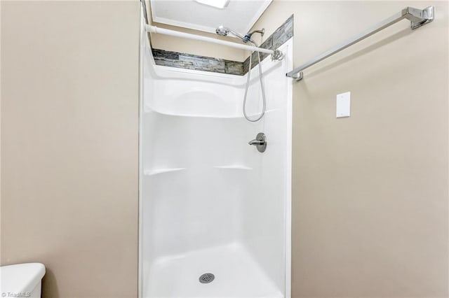 225 E Greencrest Dr, Millers Creek, NC 28651 - full bathroom featuring a shower stall and toilet