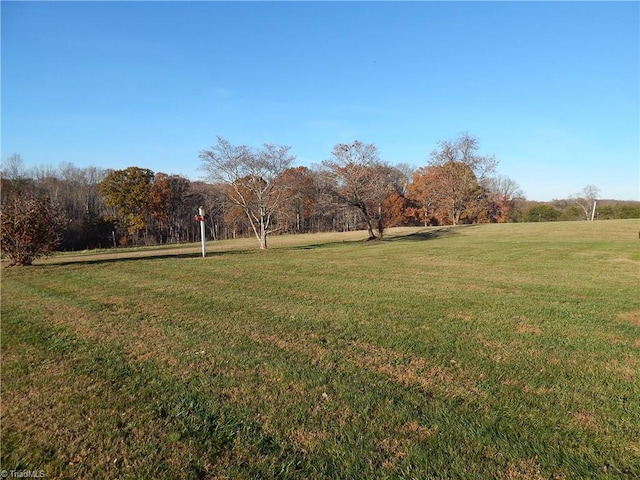 view of yard featuring a rural view