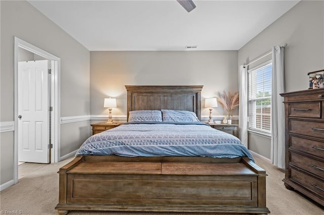 183 Kentland Ridge Dr, Kernersville, NC 27284 - bedroom featuring light carpet, baseboards, and a ceiling fan