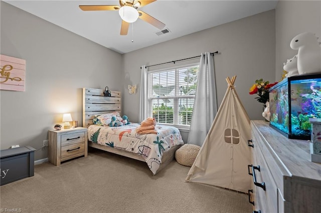 183 Kentland Ridge Dr, Kernersville, NC 27284 - bedroom with light carpet and ceiling fan