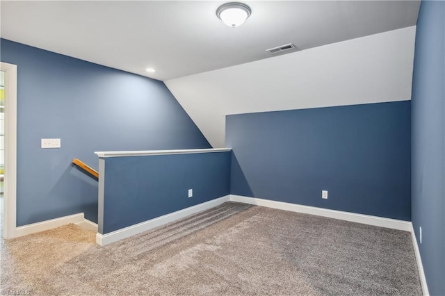 5360 Graycliff Ln, Clemmons, NC 27012 - bonus room with vaulted ceiling, carpet, and recessed lighting