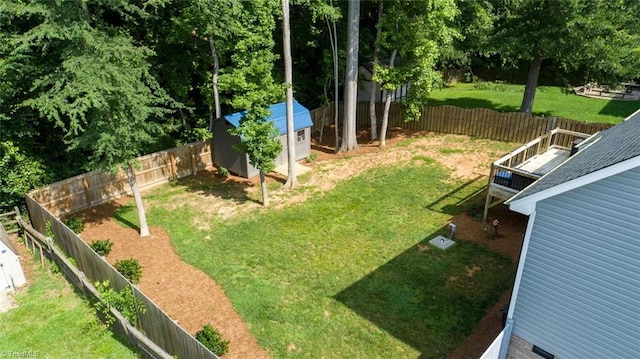 5360 Graycliff Ln, Clemmons, NC 27012 - fenced backyard with a storage shed