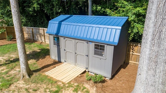 5360 Graycliff Ln, Clemmons, NC 27012 - view of shed with a fenced backyard
