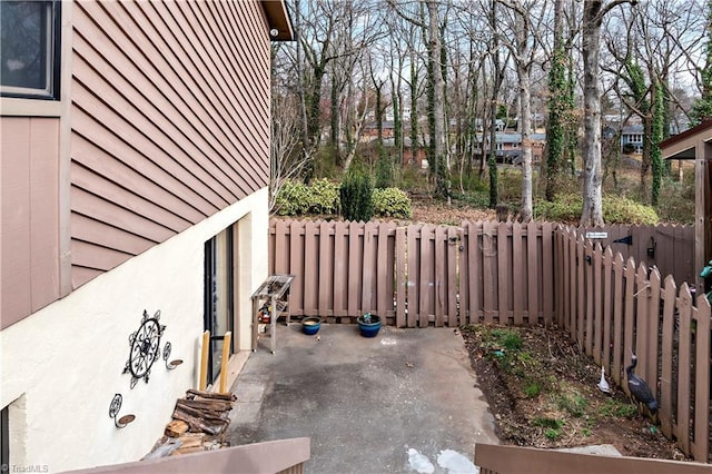 view of patio / terrace with a fenced backyard