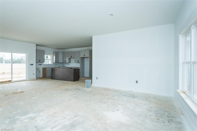 view of unfurnished living room