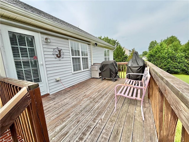 266 Sailway Rd, Winston-Salem, NC 27127 - wooden terrace with a grill