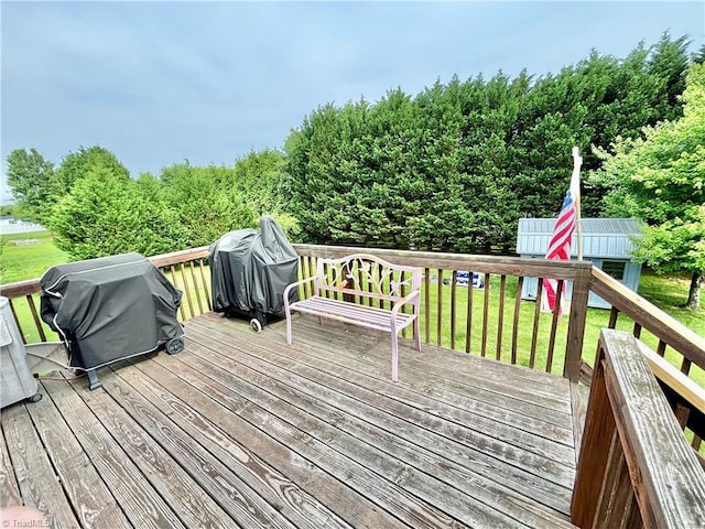 266 Sailway Rd, Winston-Salem, NC 27127 - deck featuring area for grilling and a yard