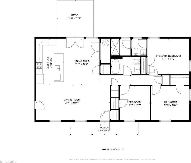 2209 Bracyridge Rd, Greensboro, NC 27407 - property floor plan