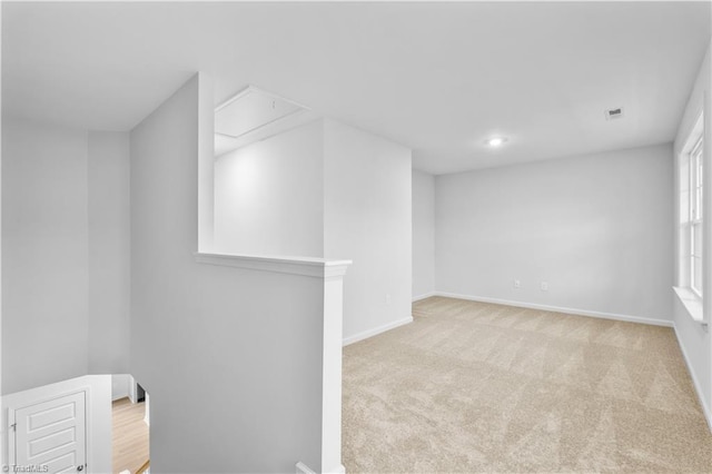 700 Fairmile Dr, Greensboro, NC 27455 - carpeted spare room featuring attic access, baseboards, and recessed lighting