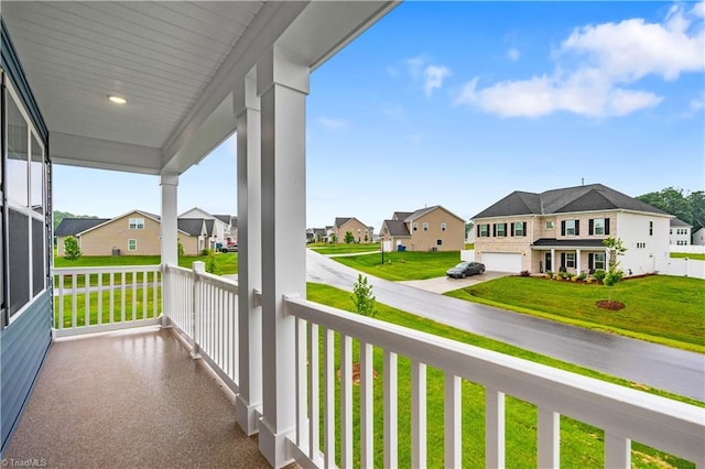 700 Fairmile Dr, Greensboro, NC 27455 - covered porch featuring a residential view