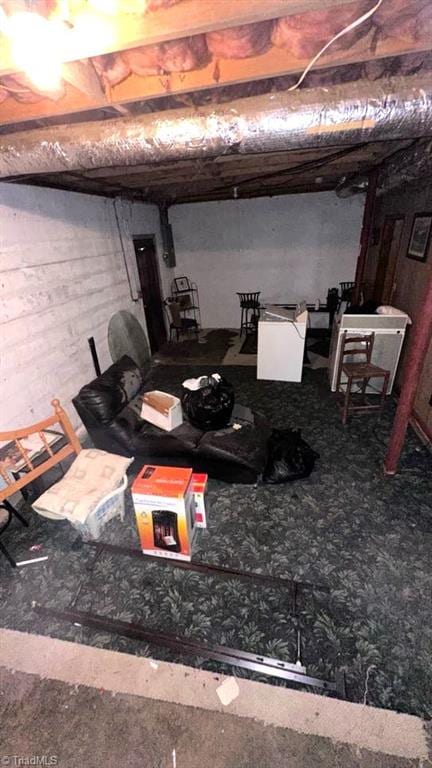 225 Dan Bryant Rd, Pilot Mountain, NC 27041 - view of unfinished below grade area
