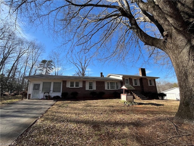 view of ranch-style home