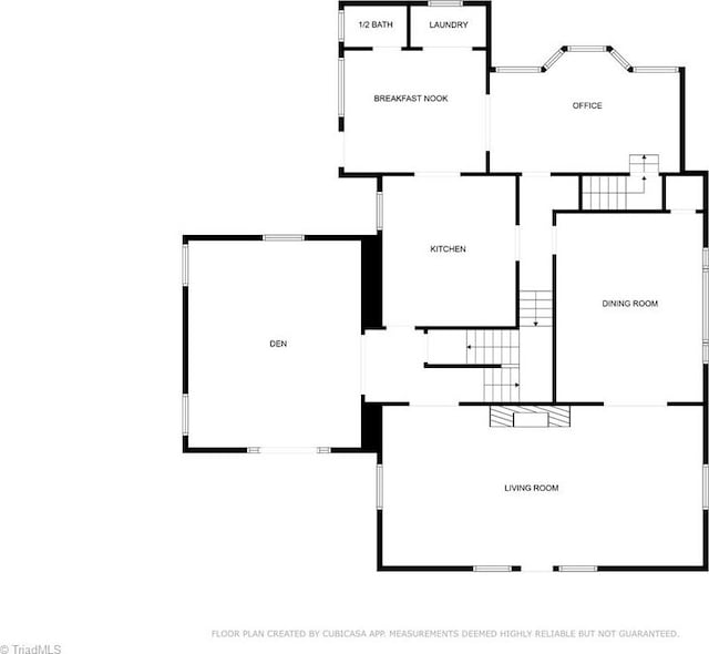 1013 Johnson St, High Point, NC 27262 - floor plan / room layout