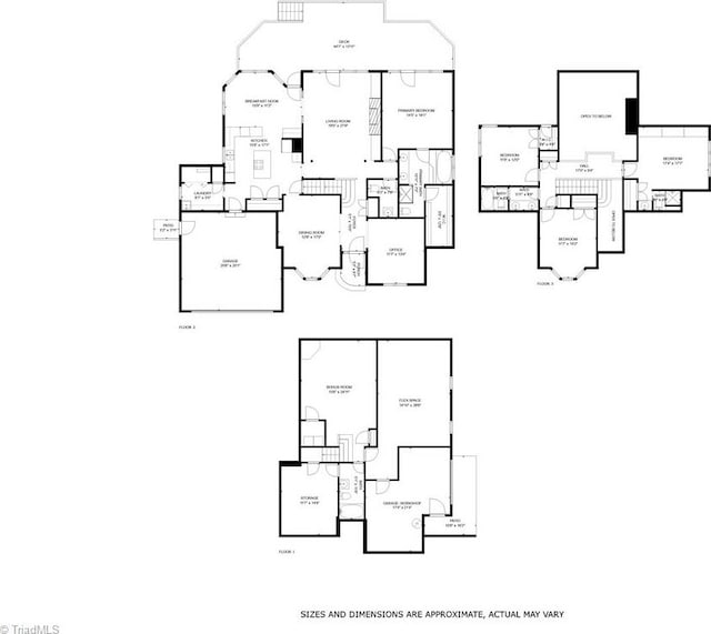 1000 Brookmeade Dr, Winston-Salem, NC 27106 - view of home floor plan