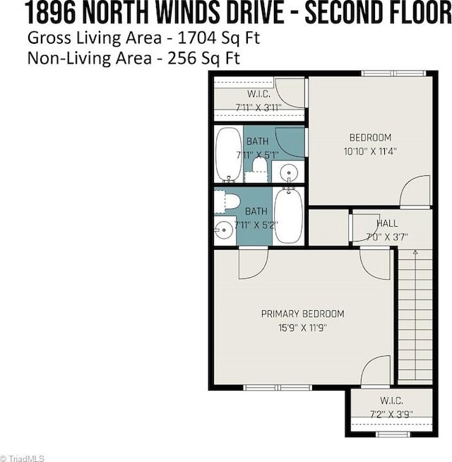 1896 Winds Dr, Winston-Salem, NC 27127 - view of room layout